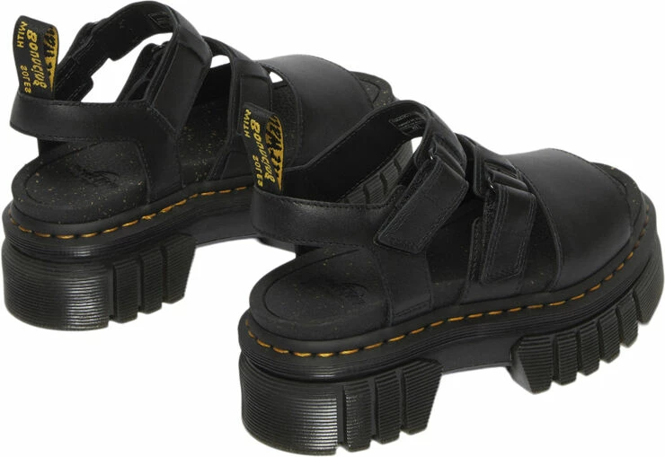 Dr. Martens Ricki 3-Strap Sandal Black Nappa Lux 5 Dr. Martens Ricki 3-Strap Sandal Black Nappa Lux - Billede 3