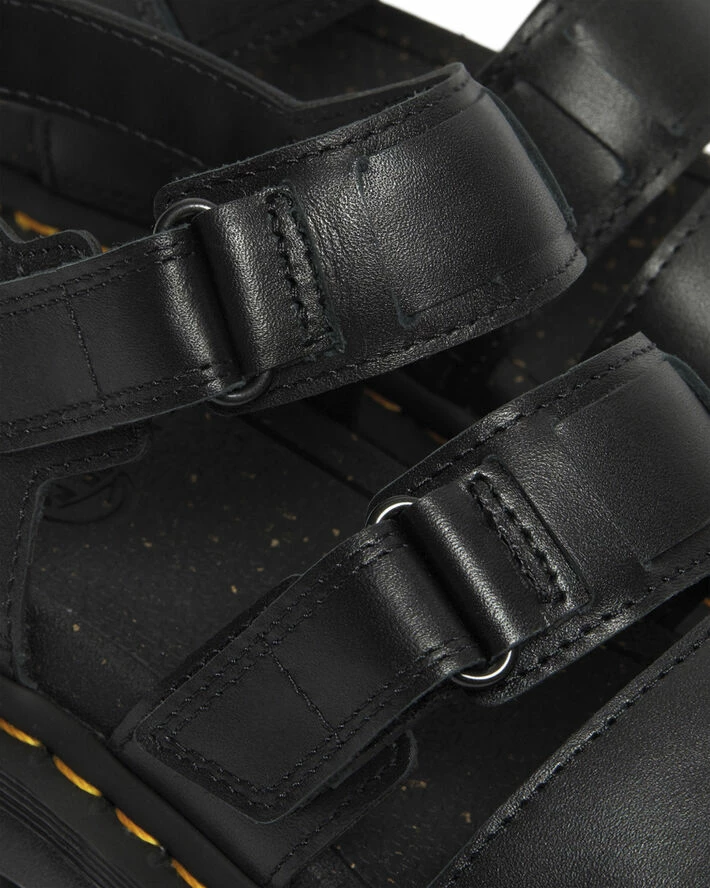 Dr. Martens Ricki 3-Strap Sandal Black Nappa Lux 6 Dr. Martens Ricki 3-Strap Sandal Black Nappa Lux - Billede 4