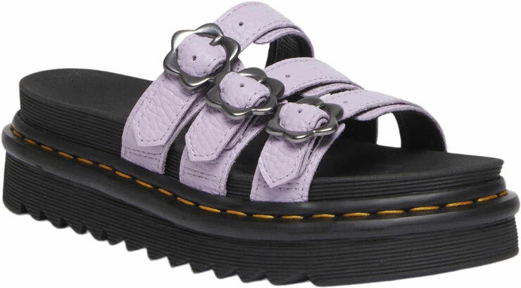 Dr. Martens Blaire Slide Flwr Lilac Milled Nappa 3 Dr. Martens Blaire Slide Flwr Lilac Milled Nappa