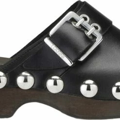 Ganni S1793 L&aelig;derclogs Med Nitter