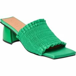 Ganni Smock Kitten Heel Mules