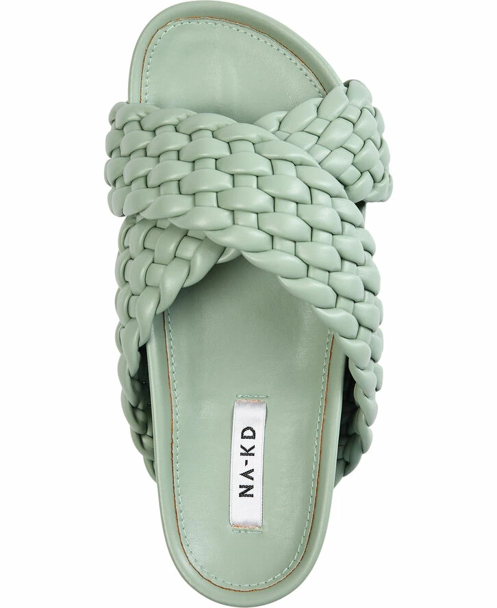 NA-KD Wide Woven Slippers 5 NA-KD Wide Woven Slippers - Billede 3