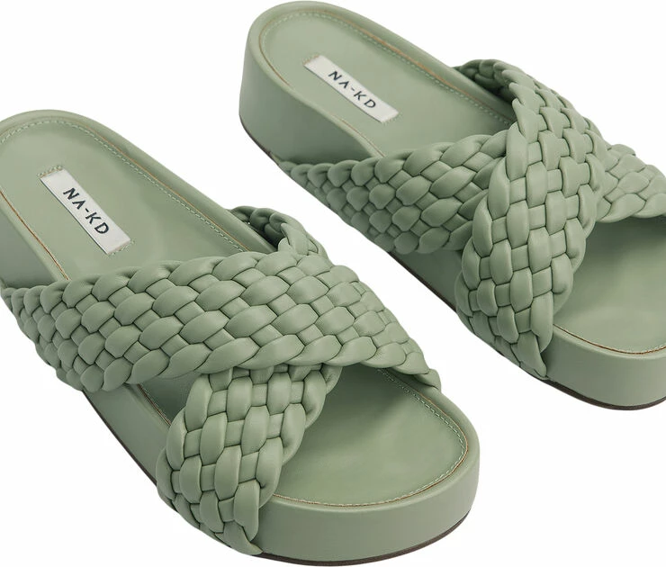 NA-KD Wide Woven Slippers 8 NA-KD Wide Woven Slippers - Billede 6