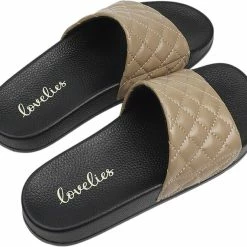Lovelies LA BOCA - QUILTED SLIDES -alohas shop LAB3125 3
