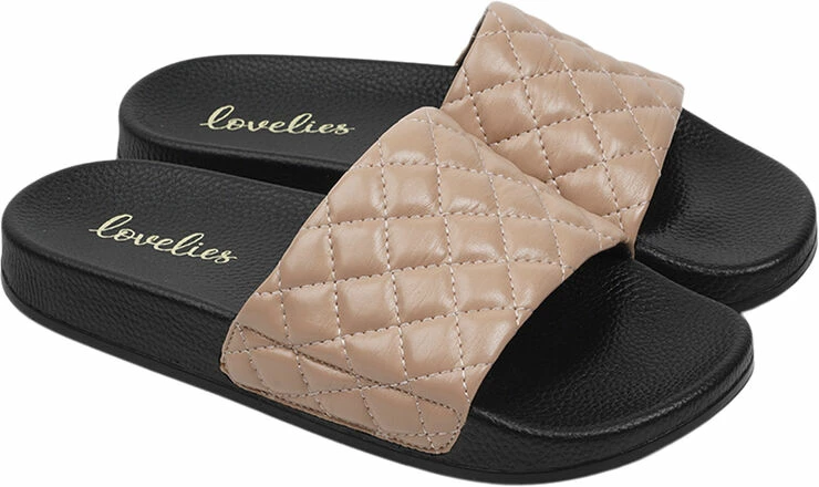 Lovelies LA BOCA - QUILTED SLIDES 4 Lovelies LA BOCA - QUILTED SLIDES - Billede 2