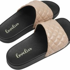 Lovelies LA BOCA - QUILTED SLIDES 7 Lovelies LA BOCA - QUILTED SLIDES -alohas shop LAB3140 3