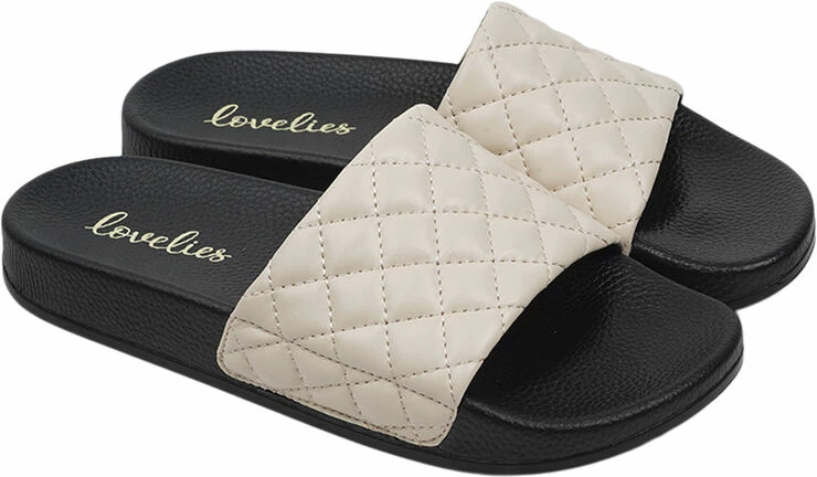 Lovelies LA BOCA - QUILTED SLIDES 4 Lovelies LA BOCA - QUILTED SLIDES - Billede 2