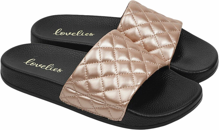 Lovelies LA BOCA - QUILTED SLIDES 4 Lovelies LA BOCA - QUILTED SLIDES - Billede 2