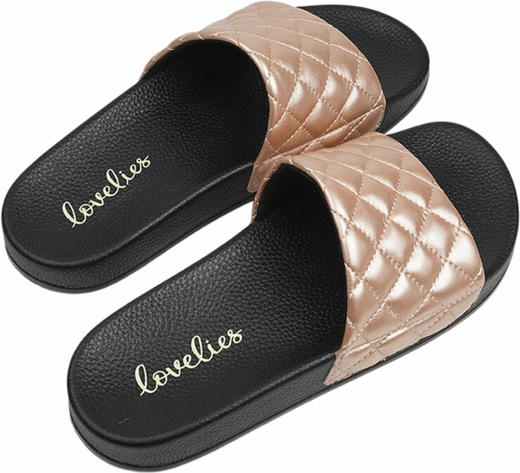 Lovelies LA BOCA - QUILTED SLIDES 5 Lovelies LA BOCA - QUILTED SLIDES - Billede 3