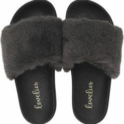 Lovelies TAORMINA - FUR SLIDES