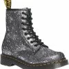 Dr. Martens 1460 Black Metallic Paint Splatter Suede -alohas shop 190665554816