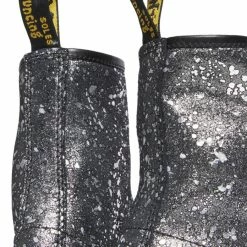 Dr. Martens 1460 Black Metallic Paint Splatter Suede -alohas shop 190665554816 2