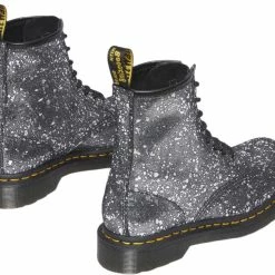Dr. Martens 1460 Black Metallic Paint Splatter Suede -alohas shop 190665554816 4