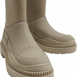 Mango Flat Rubberised Ankle Boots