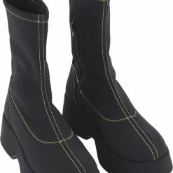 Ganni Retro Flatform Ankle St&oslash;vler