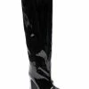 NA-KD Contrast Heel Patent Boots -alohas shop 7325947243307