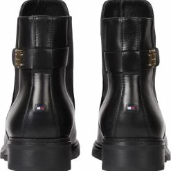 Tommy Hilfiger TH LEATHER FLAT BOOT -alohas shop Tommy Hilfig FA2022 BDS FW0FW06749BDS 4